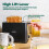 bella 2 Slice toaster, Black with Stainless Steel 4