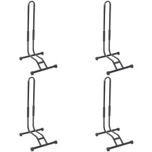 4X Bike Stand Bicycle Floor Parking Rack Storage Stand with Sponge Pad Black Bike Holder Bicycle Accessories