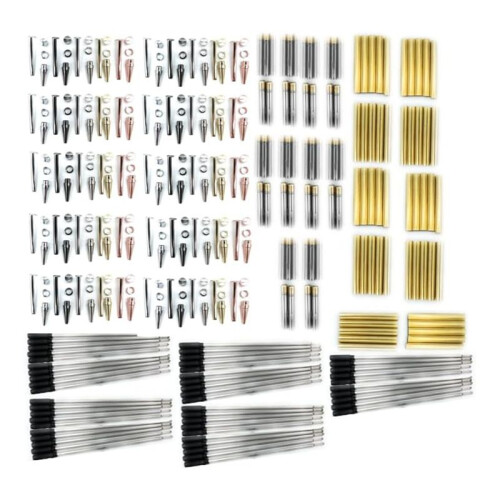 Ensemble de 50 Stylos à Bille en Bois, Différentes Finitions, 7 mm