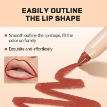 (Matches the image) Lip Liner Pen Tint Sexy Red Matte Lip Contour Tint Lipstick Lasting Nonstick Cup Pen Lips Makeup Waterproof Cosmetic