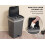 Addis Addis 50ltr Lift Up Flat top Kitchen Waste Trash Complete Bin 5