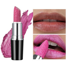 (Matches the image) Carved lipstick Pearl Lipstick Non-stick Cup Long-lasting Moisturizing Lipstick Non-fading Glitter Lipstick Preservative-free