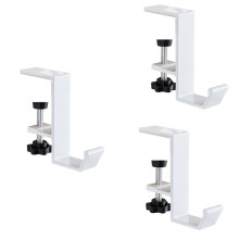 Adjustable Desk Hook Gaming Headset Desk Hanger Backpack Storage Hanging Hook Holder Punch-Free Organizer 3pcs