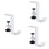 Adjustable Desk  Hook Gaming Headset Desk Hanger Backpack Storage Hanging Hook Holder Punch-Free Organizer 3pcs 1