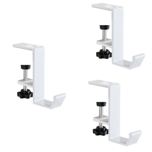 Adjustable Desk  Hook Gaming Headset Desk Hanger Backpack Storage Hanging Hook Holder Punch-Free Organizer 3pcs
