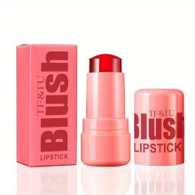 (Matches the image) Milk Jelly Lip Tint Facial Blusher Moisturized Long Lasting Matte Rouge Cheek Contour Lipstick Beauty Makeup