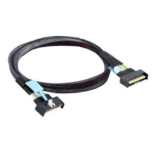 0.5M MCIO 8i 74Pin Male to MCIO PCIE 5.0 74Pin Male Extender Cord PCI-E 5.0 Cool IO MCIO Cable