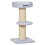 Tiragraffi per gatti resistente con piattaforma, blu 1