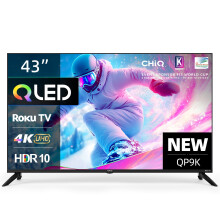 CHiQ U43QP9K(U43QP9KF) 4K Smart QLED Roku TV HDR10 HLG, Dolby Audio, Works with Alexa,