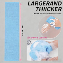 Exfoliating Antibacterial Shower Towel, Exfoliating Body Scrubber for Men Women for Cleaning&Spa A