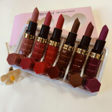 (6pcs) 6Pcs Matte Lipstick Set Long-lasting Waterproof Easy Color Non-stick Cup Lip Gloss Lipstick Makeup