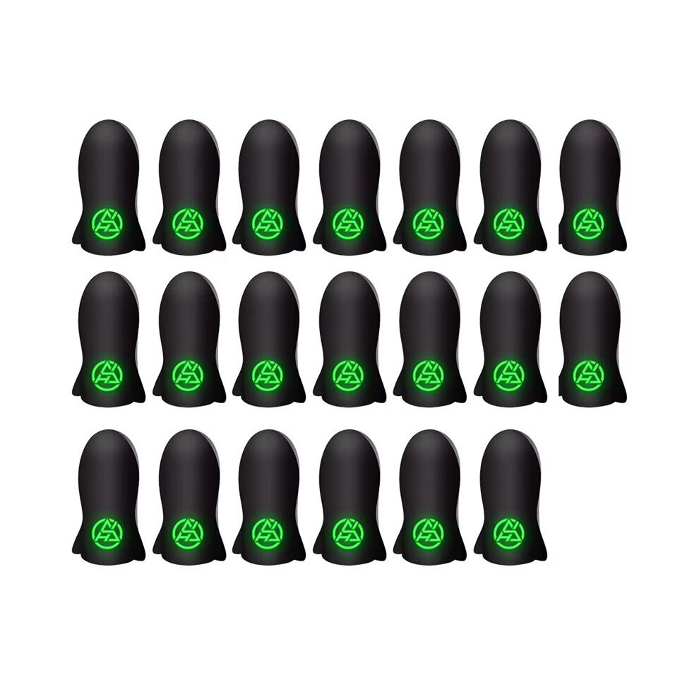 20Pcs Mobile Gaming Finger Sleeves For Pubg Anti-Slip Breathable Thumb Protectors Gamer Finger Covers A 4712300314553