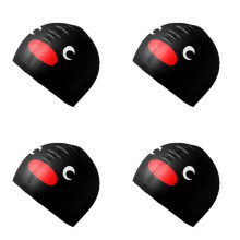 4X Bonnets de Bain Pingouin, Durables, Antidérapants, en Latex Souple, pour le Surf, Enfants, Filles, Garçons, Femmes et Hommes