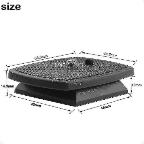 2-pack quick release plate for Velbon CX-470 tripod head 1