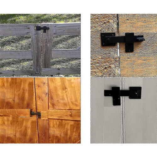 Metal flip latch for fences with enhanced security 1