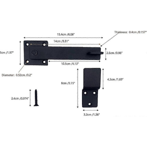 Metal flip latch for fences with enhanced security 2