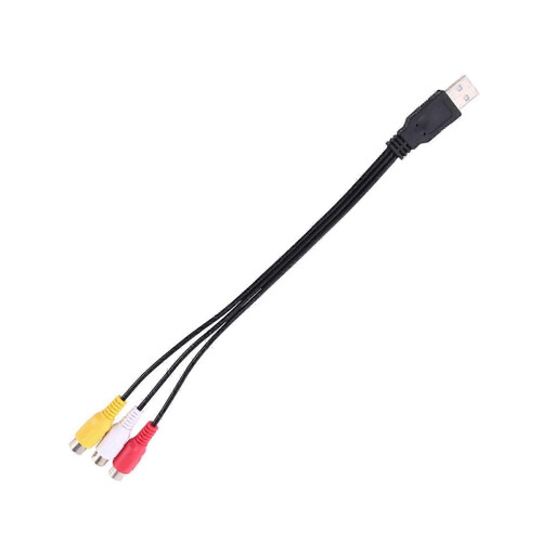 USB plug to RCA converter cable for AV equipment 2