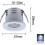 4-Pack 3W Mini Recessed LED Spotlights, Cool White Light 2