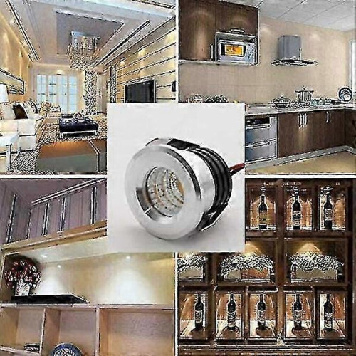 4-Pack 3W Mini Recessed LED Spotlights, Cool White Light 2