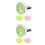 2Pièces Diffuseur Parfum Clip Aromathérapie Couleurs Variées 4