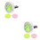 2Pièces Diffuseur Parfum Clip Aromathérapie Couleurs Variées 5