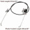 Lawn mower throttle cable 158152 durable replacement part 3