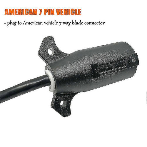 7 flat socket converter for European trailers 13-pin plug 1