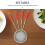 4Pièces Cuillères Passoires Acier Argent Multi Usage Cuisine 5