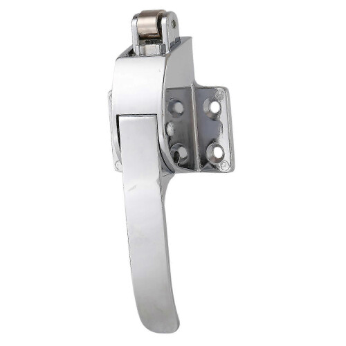 Spring loaded stainless steel handle for walk in freezer cooler door 1