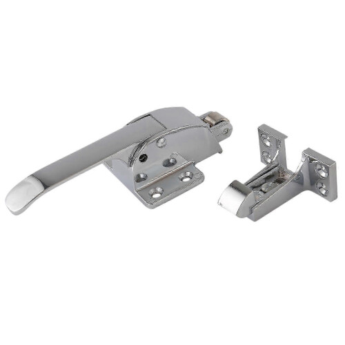 Spring loaded stainless steel handle for walk in freezer cooler door 2