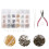 1Ensemble Ensemble De Fabrication Boucles D'oreilles Fer Argenté Usage DIY 10