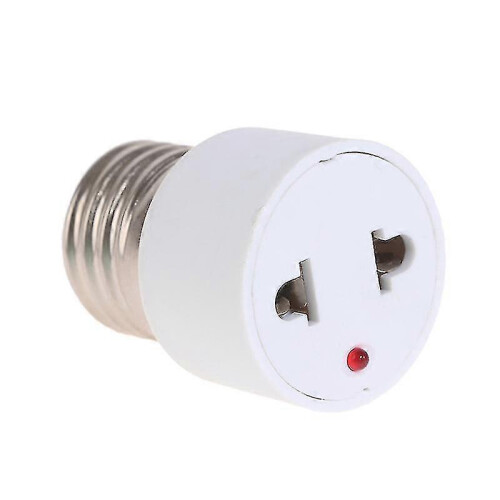 E27 bulb base for 220V with white ABS connector adapter 1