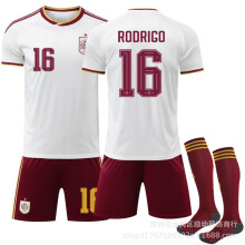 (XL) 2026 No.16 Rodrigo Spain Away Jersey for the USA-Mexico-Canada World Cup