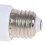 E27 bulb base for 220V with white ABS connector adapter 5