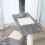 Tiragraffi a cinque livelli con scaletta, beige 8