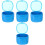4Pièces Boîte De Stockage Bleue Compacte Couvercle 2