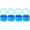 4Pièces Boîte De Stockage Bleue Compacte Couvercle 3