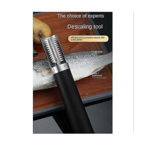 Portable electric scaler for fish, waterproof kitchen scale remover tool 2