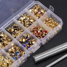 Rhinestone Rivets Set Colorful DIY Bag Hat Clothing Shoes Decoration Accessories 8mm