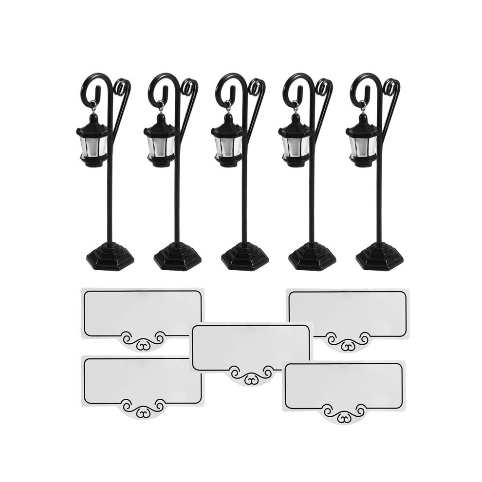 5 Pcs Streetlight Shape Wedding Party Reception Place Card Holder Number Name Table Menu Picture Photo Clip Card Holder Stand With A Card 6033603406249