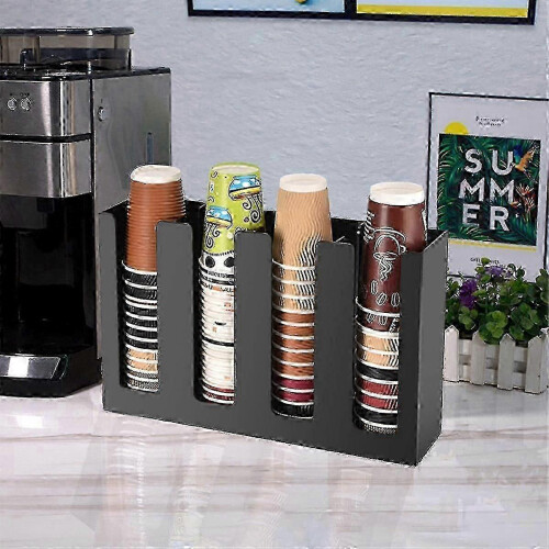 Office coffee cup organizer with disposable dispenser 1