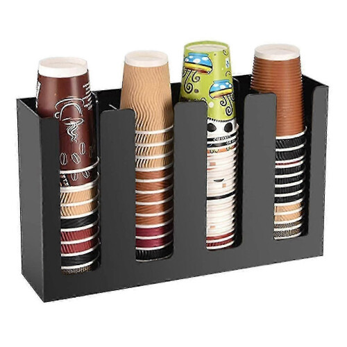 Office coffee cup organizer with disposable dispenser 2