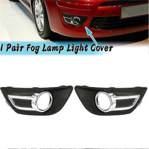 Fog light frame for Citroen C4 2008-2011, chrome bumper accessory 2