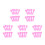 50Pièces Accessoires Réparation Rose Plastique 2
