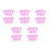 50Pièces Accessoires Réparation Rose Plastique 7