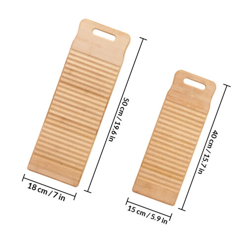 2St Draagbaar Handwasbord Van Bamboe, Voor Kleding En Accessoires 1