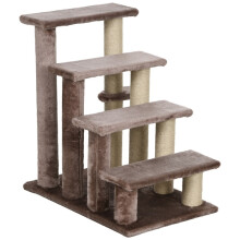 Escalier Ă quatre marches pour animaux de compagnie avec griffoir pour chats