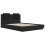 VidaXL vidaXL Bed Frame with Headboard Black Oak 120 x 200 cm Engineered Wood 4