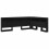 VidaXL vidaXL Storage Headboard with Shelf Black Oak 160 cm Engineered Wood 3