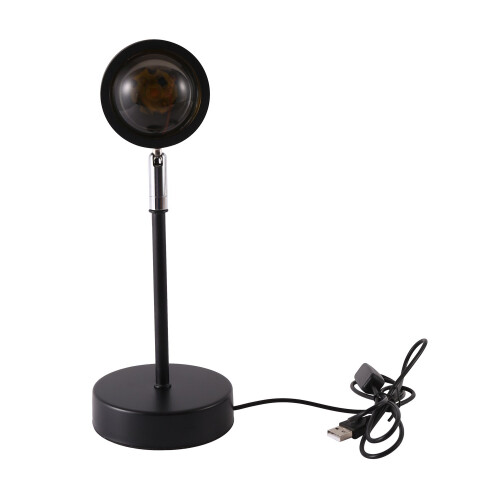 Sunset Lamp Projection 180 Degree Rotation Rainbow Projector Lamp Led Projector Night Light with USB (Rainbow)
